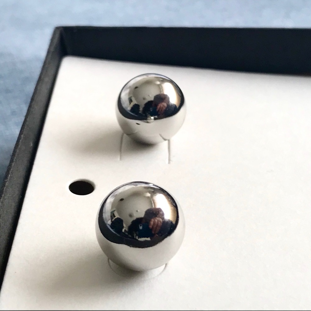 Banana Republic Large Silver Stud Earrings